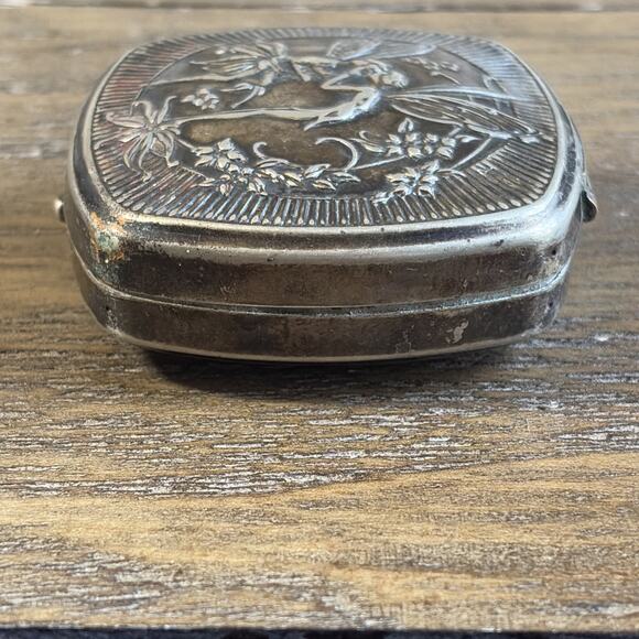 Djer-Kiss Powder Compact Vanity Case Kissing Fairies Art Nouveau 1917-1925 - Picture 5 of 16